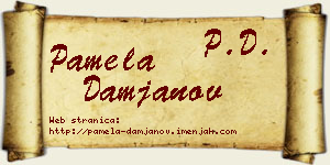 Pamela Damjanov vizit kartica